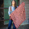 Baby Red Concho Long Tall 35" Wild Rag