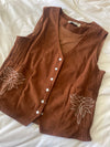 Brown Bootstitch Vest