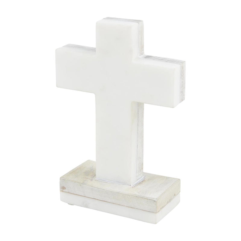 White Marble Standing Cross