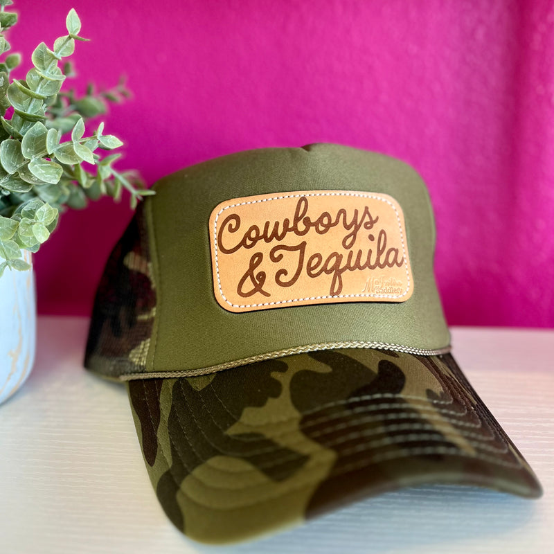 Cowboys & Tequila Camo Trucker Hat