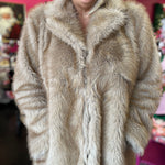 Tiff Taupe Faux Fur Jacket