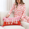 FaLaLa Pink & Red Lumbar Pillow