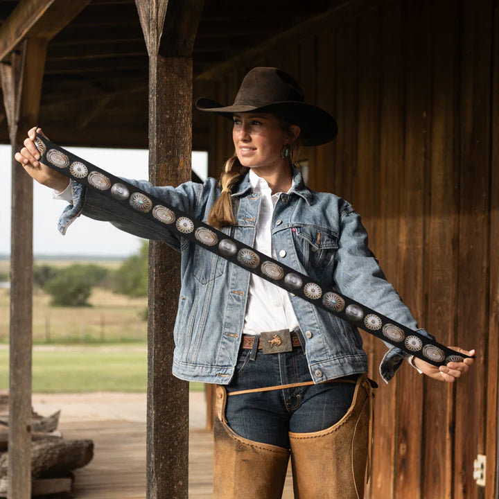 Big Concho Black Twilly Scarf