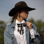 Big Concho Black Twilly Scarf