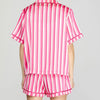 Pink Striped Pajama Set