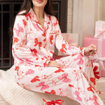 Pink & Red Bow PJ Set