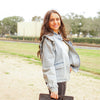 Light Denim Ruffle Jacket