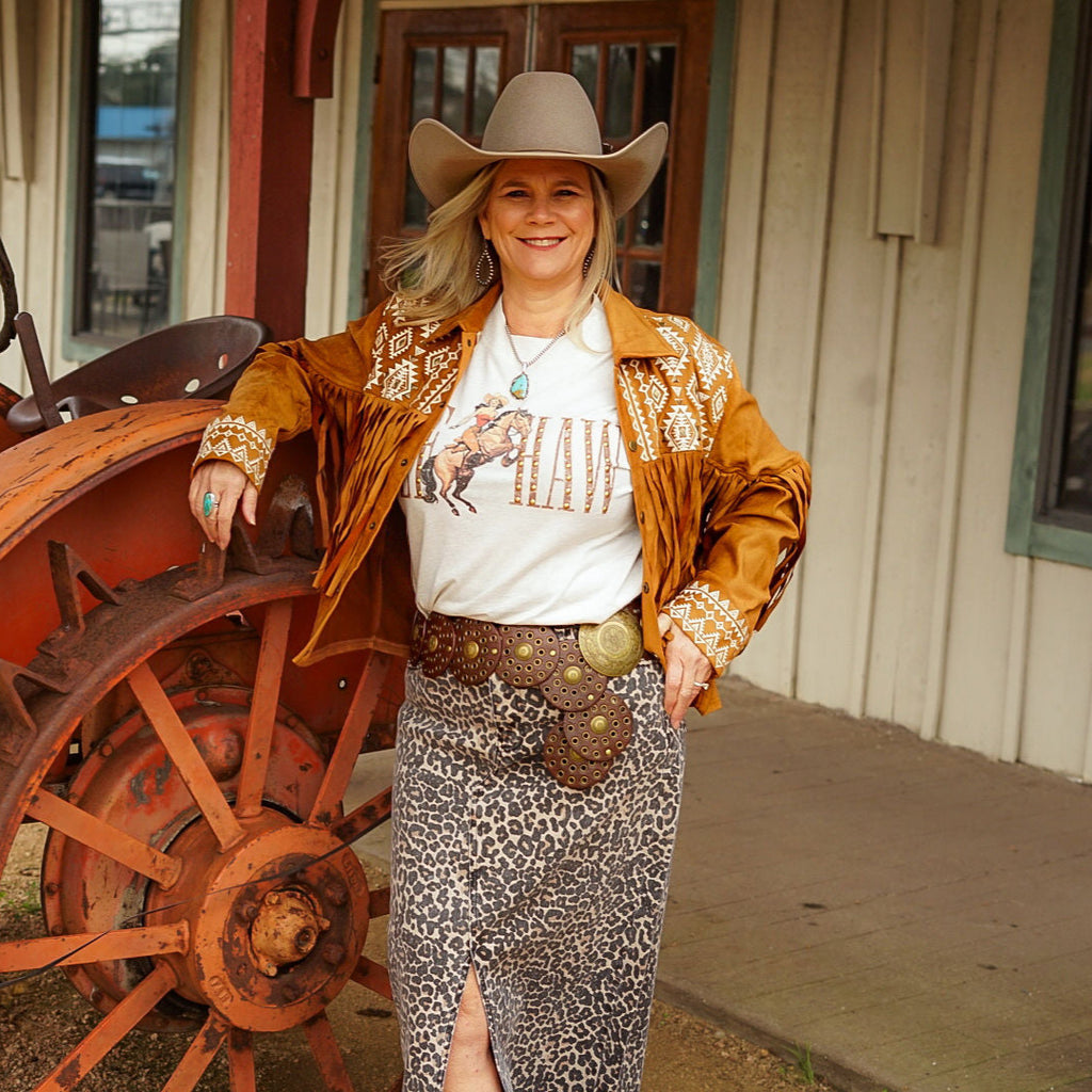 Brown BoHo Circle Belt