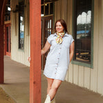 Julie Blue Denim Shirt Dress