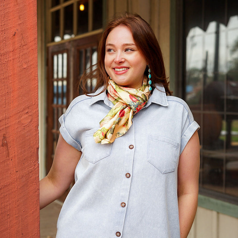 Julie Blue Denim Shirt Dress