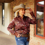 RQ El Rodeo Cowboy Satin Top