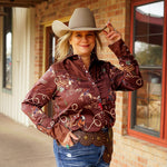 RQ El Rodeo Cowboy Satin Top