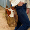 Maxine Brown Cowhide Purse