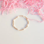 BB Coastal Gold & 2 Pearl Bead Bracelet