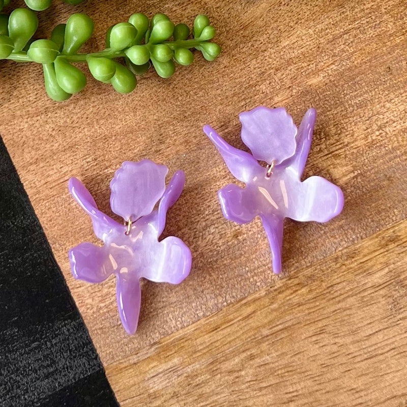 Lilac 3D Md Flower Earring