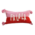 FaLaLa Pink & Red Lumbar Pillow