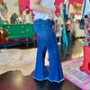 Lane Dark Denim Wide Leg Jeans