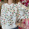 Christmas Lights Sequin Sweatshirt