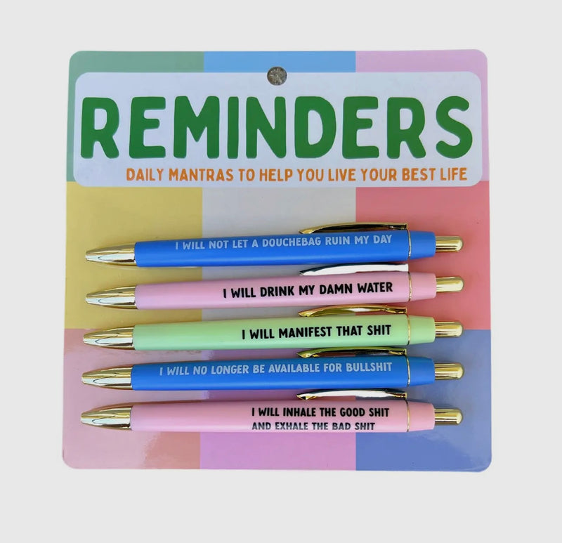 Reminders Pen Set