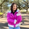 Leavin' Hot Pink Sherpa Puffer Jacket