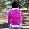 Leavin' Hot Pink Sherpa Puffer Jacket