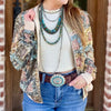 Plus Sawyer Sequin Multi Bomber Jacket