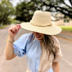 Natural Braided Straw Fedora