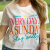 Everyday is Sunday Crop Tee