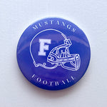 Mustang Football Large Button