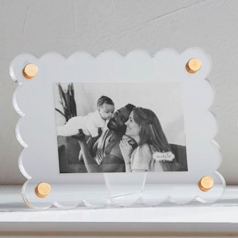 Rectangle Scallop Acrylic Mini Frame 