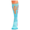 Take the Risk Turquoise Boot Sock