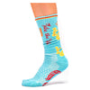 Take the Risk Turquoise Boot Sock