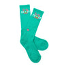 Lucky Chuck Logo Teal Boot Socks