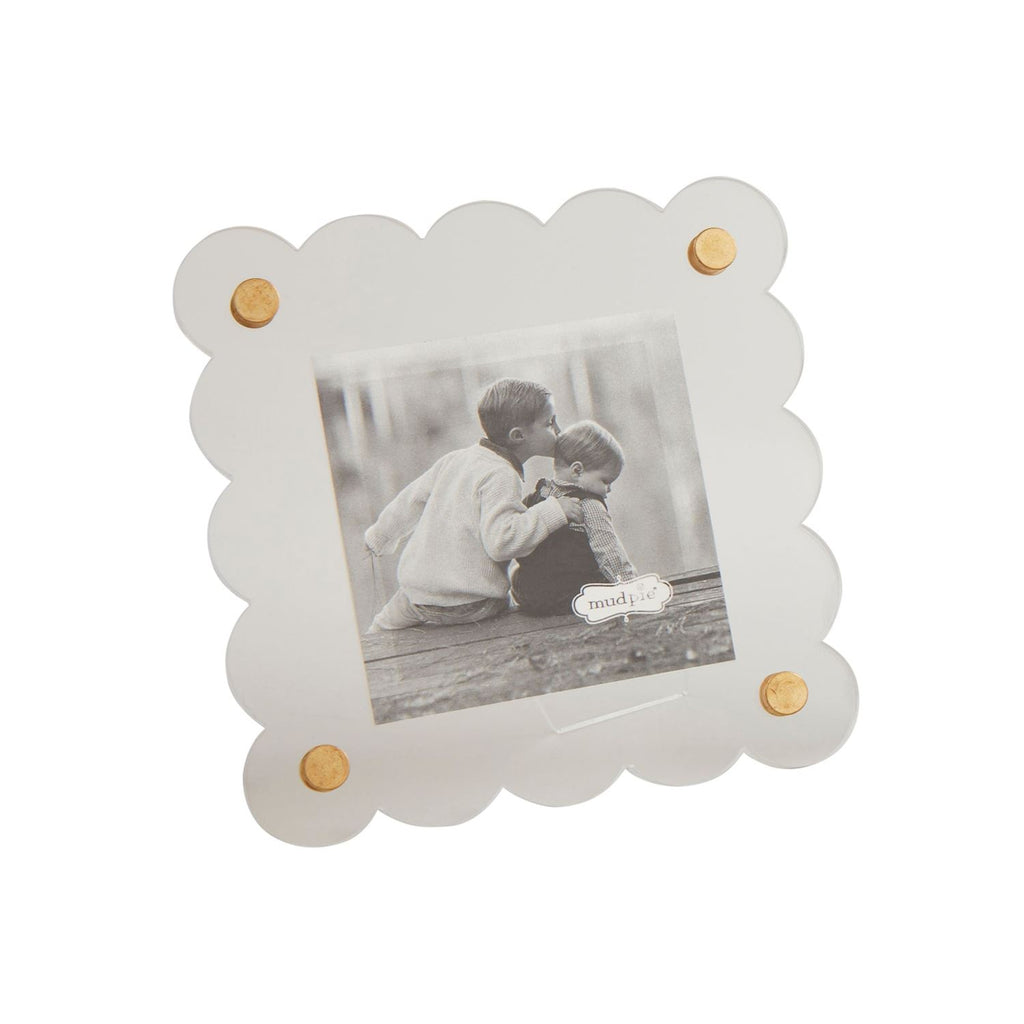 Square Scallop Acrylic Mini Frame