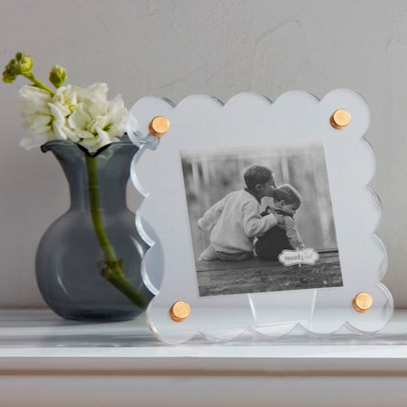 Square Scallop Acrylic Mini Frame