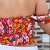 Waverly Orange Print Off Shoulder Top