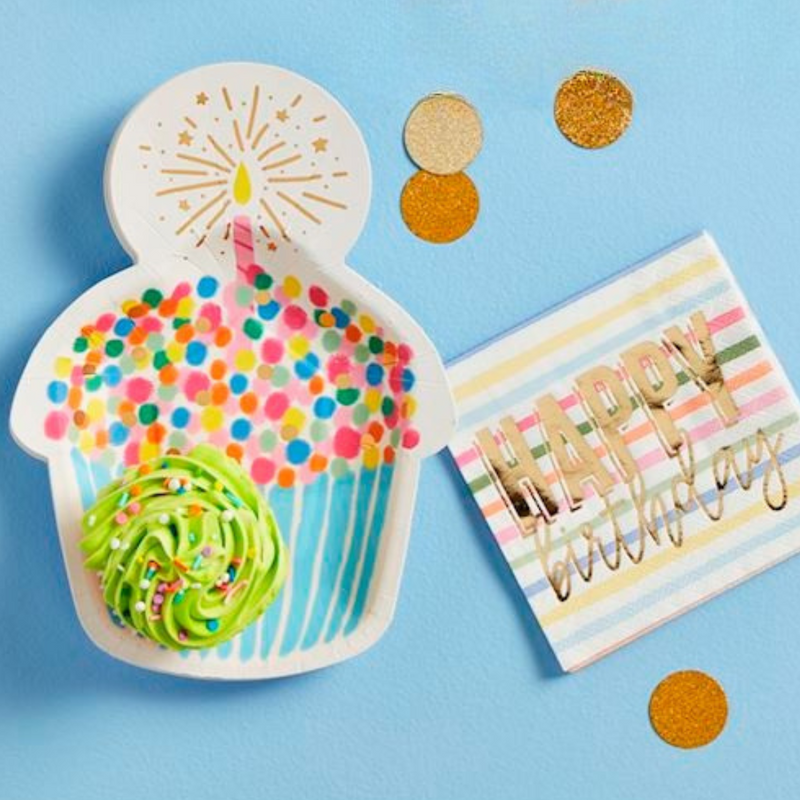 Cupcake Plate & Napkin Set