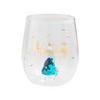 Hooray Icon Birthday Wine Glass