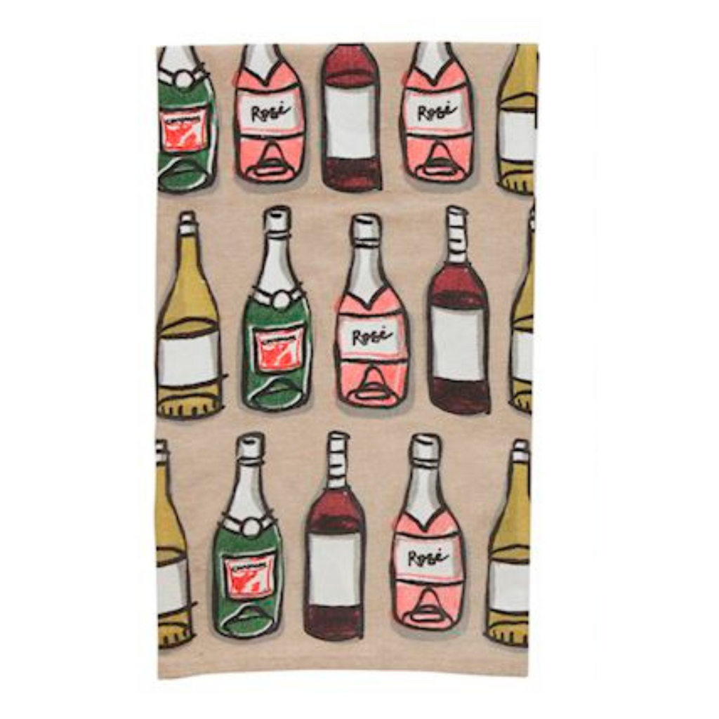 Wine Bottles Bar Towel