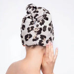 Leopard Quick Dry Hair Towel