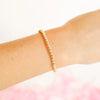 BB 4MM Gold Beaded Bracelet