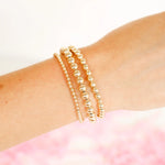 BB 6MM Gold Beaded Bracelet