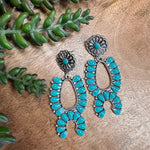 Turquoise Double Squash Earrings